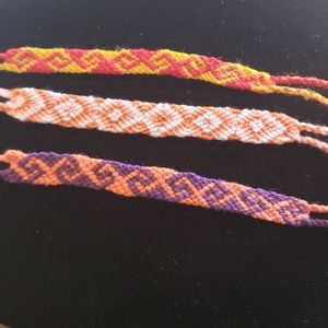 Three Handmade Macrame Bracelet (Imported)